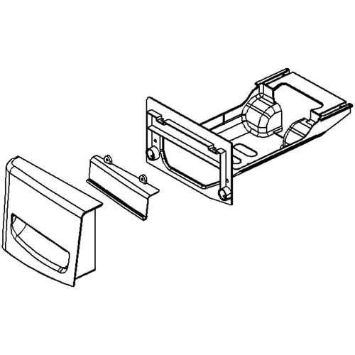 LG AGL52744821 Dryer Drawer Panel Assembly