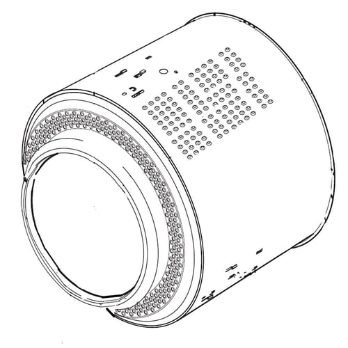 Tambour de laveuse LG AJQ33694814
