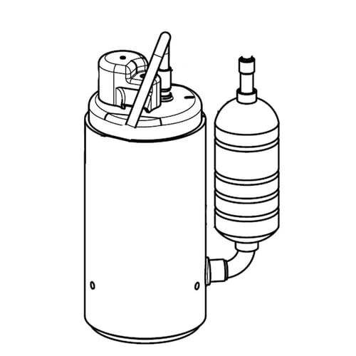 Ensemble compresseur pour sèche-linge LG TBZ38094601, Chine