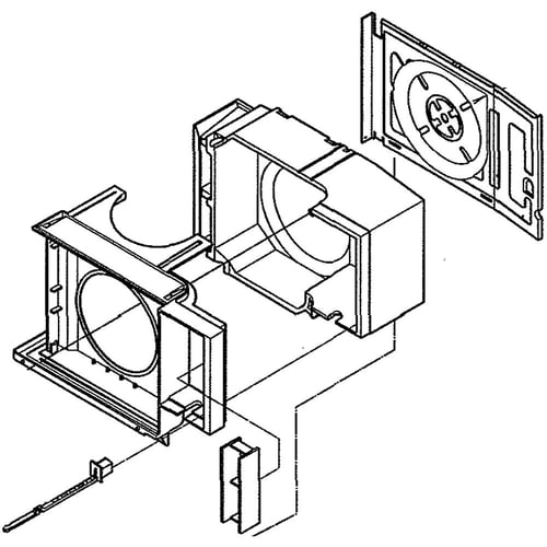 LG 5239AR1523U Air Conditioner Air Guide Assembly