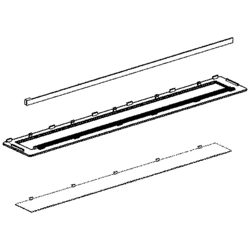 Boîtier de lampe pour réfrigérateur LG ABQ75963202
