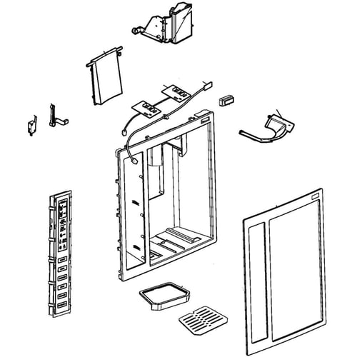 LG ACQ36835906 Refrigerator Display Cover