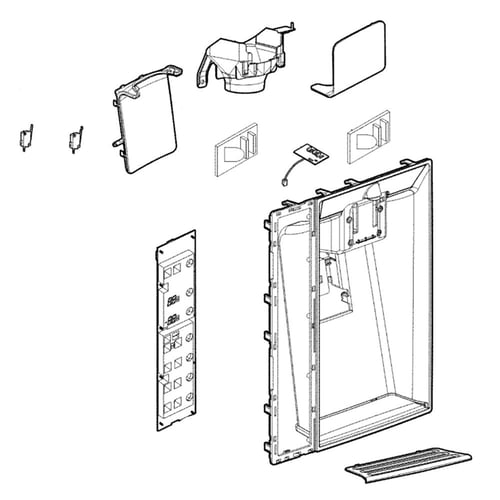 LG ACQ85430243 Refrigerator Cover Assembly, Display