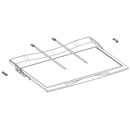 LG ACQ87005802 Refrigerator Tv Cover Assembly