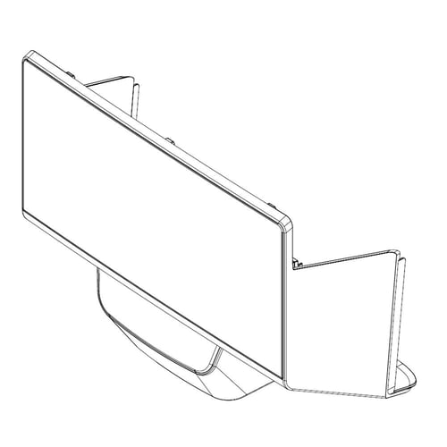 LG ACQ91426103 Refrigerator Display Cover Assembly