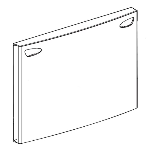 LG ADD73719019 Refrigerator Freezer Door Assembly (Black Stainless)