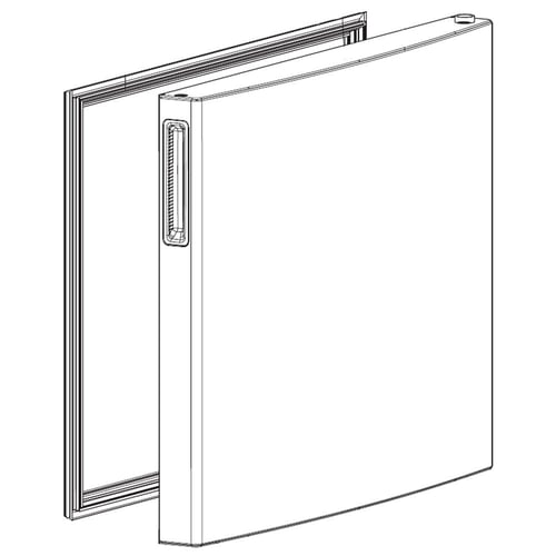 LG ADD73956011 Refrigerator Freezer Door Assembly