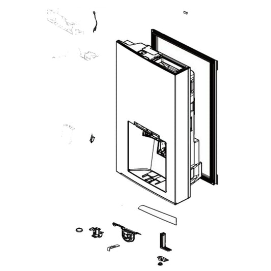 LG Refrigerator Freezer Door - ADD74415820