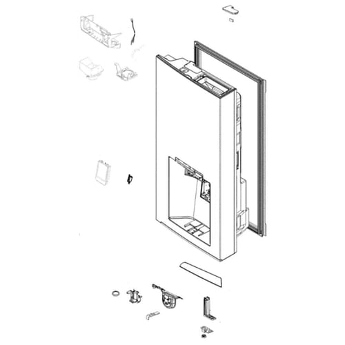 LG Refrigerator Refrigerato Door Foam - ADD74415831