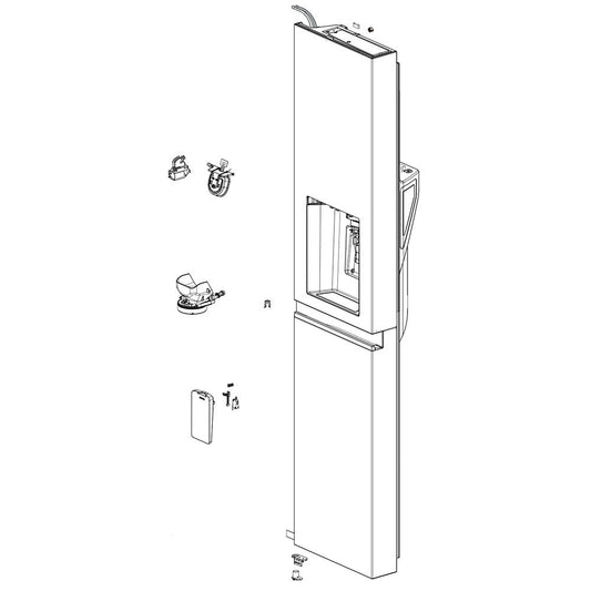 LG Door Foam Assembly, Freezer - ADD76421101