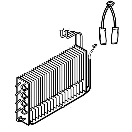 LG ADL73761501 Refrigerator Evaporator Assembly