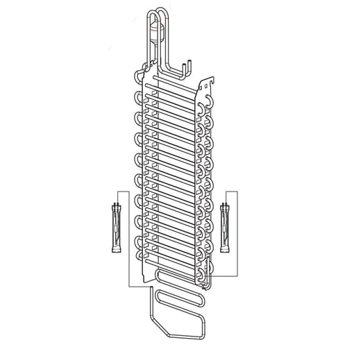LG ADL73901333 Refrigerator Evaporator Assembly