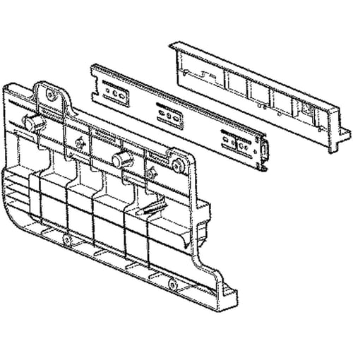 LG AEC73337403 Refrigerator Freezer Drawer Slide Rail Assembly, Left