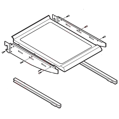 LG Refrigerator Shelf - 5027JJ1008G
