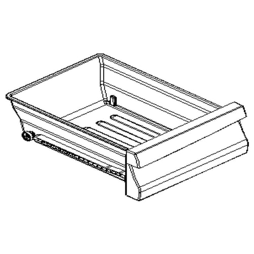 LG AJP72913802 Refrigerator Crisper Drawer, Right