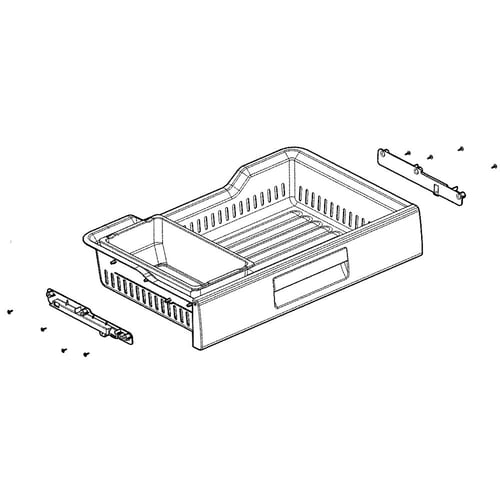 LG Refrigerator Drawer Tray - AJP73334603