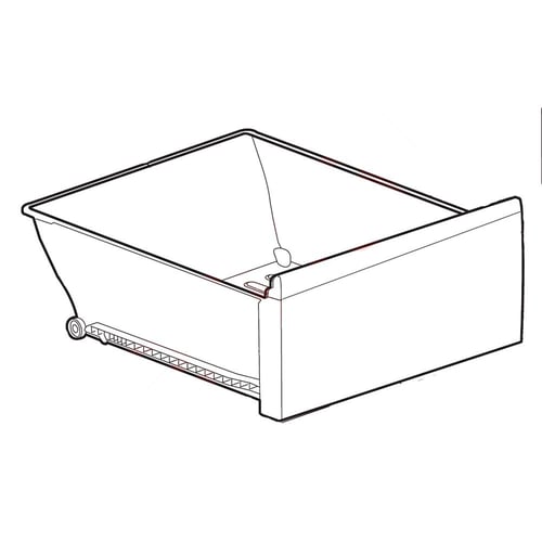 LG AJP72910209 Refrigerator Vegetable Tray Assembly