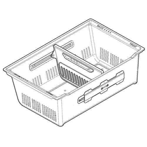 LG AJP73576102 Drawer Tray Assembly