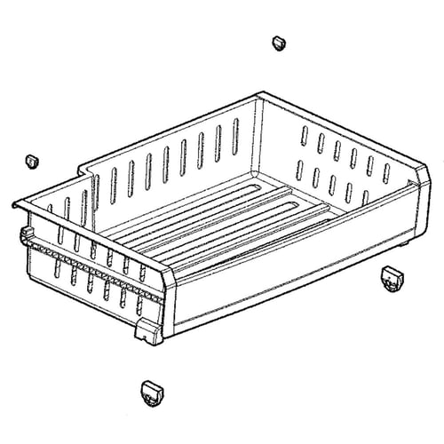 Tiroir de réfrigérateur LG 3391JA2054H