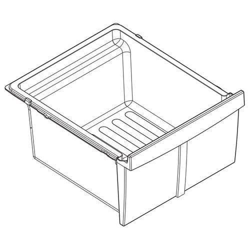 LG AJP72994801 Refrigerator Vegetable Tray Assembly