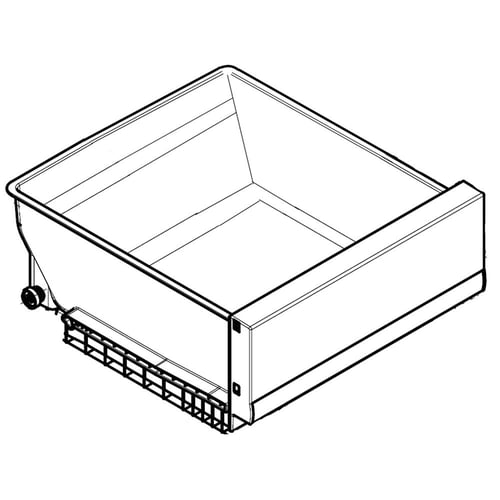 LG AJP75235019 Refrigerator Crisper Drawer, Left