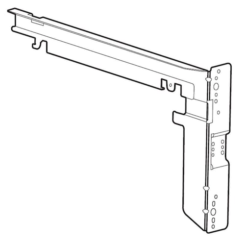Connecteur de réfrigérateur LG MCD62466804, rail
