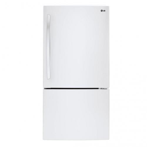 LG LBC24360SW 24 Cu. Ft. Large Capacity Swing Door Bottom Freezer Refriger