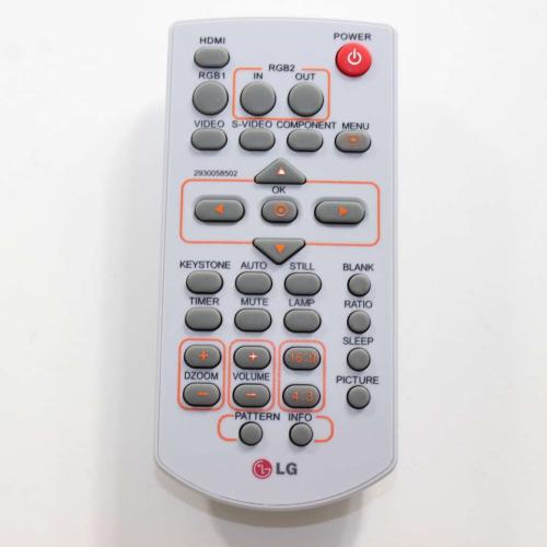 LG COV31635301 Remote Controller, Outsourcing