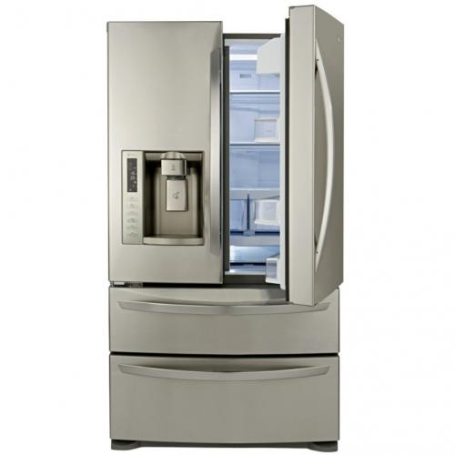 LG LMX28988ST Ultra-Large Capacity 4 Door French Door Refrigerator With Ic