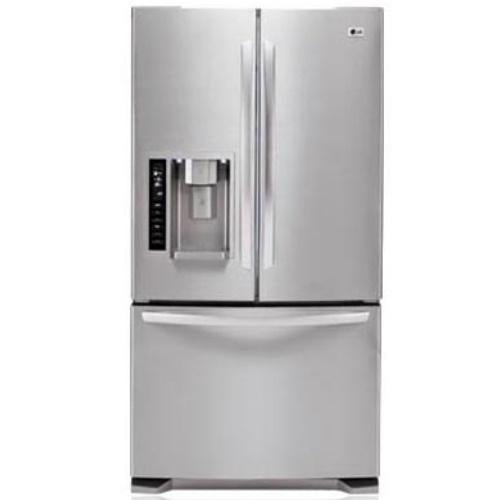 LG LFX25971ST 24.7 cu. ft. French Door Refrigerator with 4 Split Spill-Proof Glass Shelves Including Folding Shelf