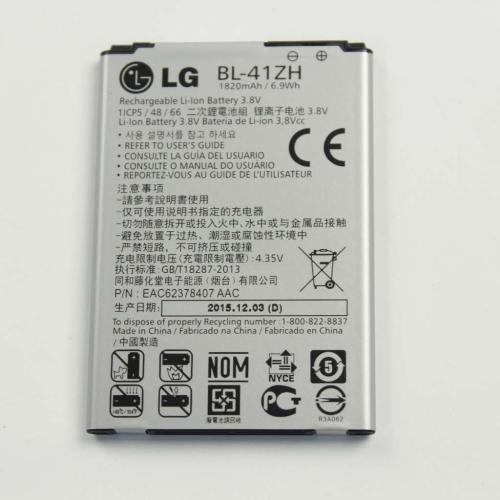 LG Rechargeable Battery, Lithium - Eac62778207